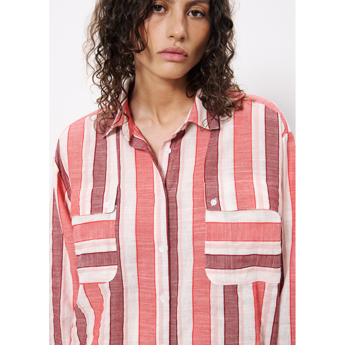 Chemise  en coton IZUMI rouge, FRNCH