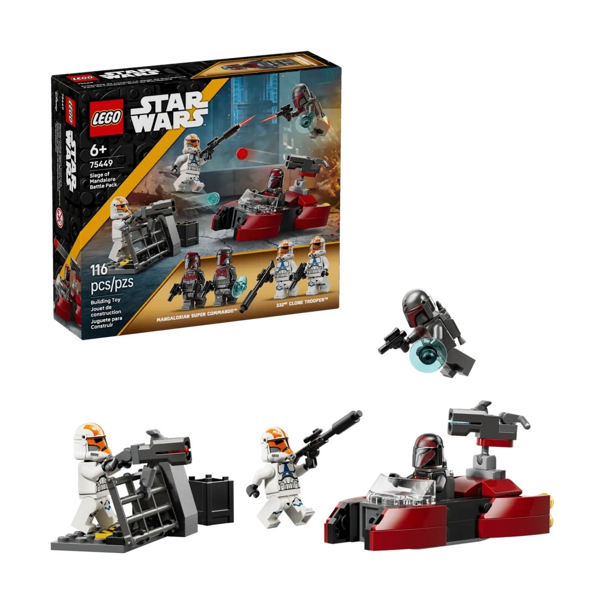 Star Wars Pack de combat Le Siège de Mandalore multicolore, LEGO
