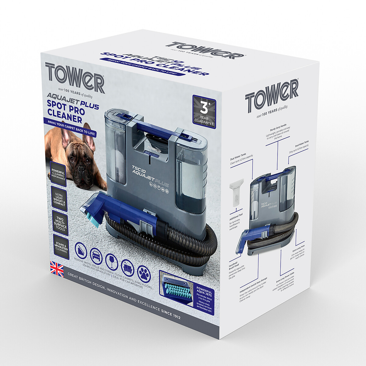 Aqua Jet+ Spot Cleaner - T548005 white, TOWER