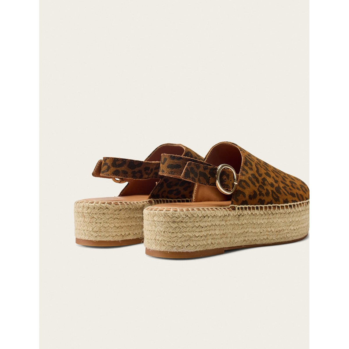 Espadrilles MAYA suède léopard, ODAJE