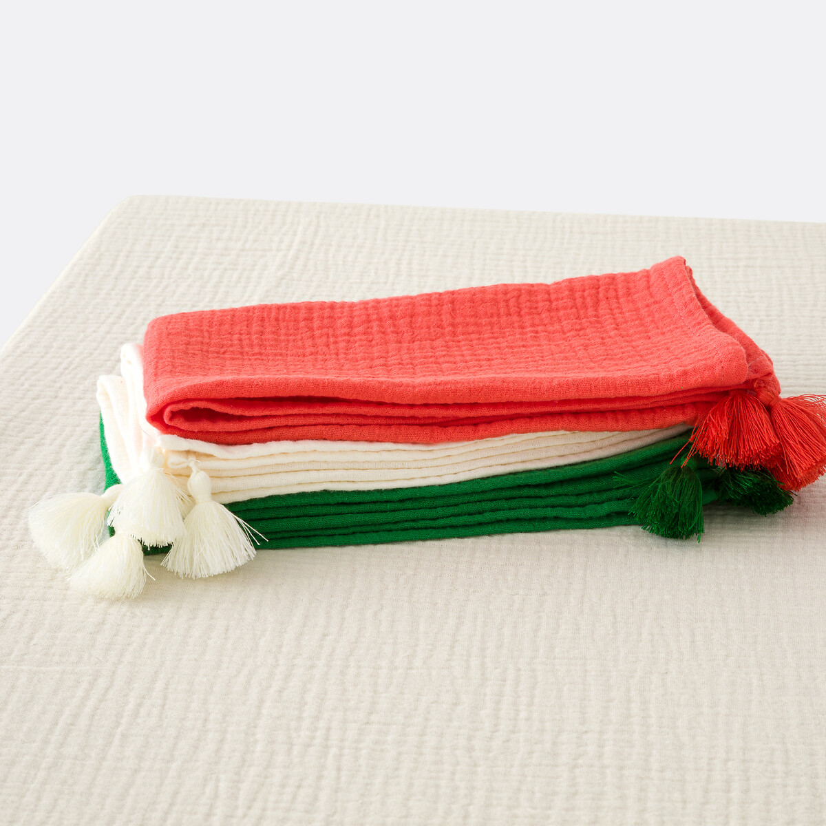 Nappe gaze de coton, Kumla ecru, LA REDOUTE INTERIEURS