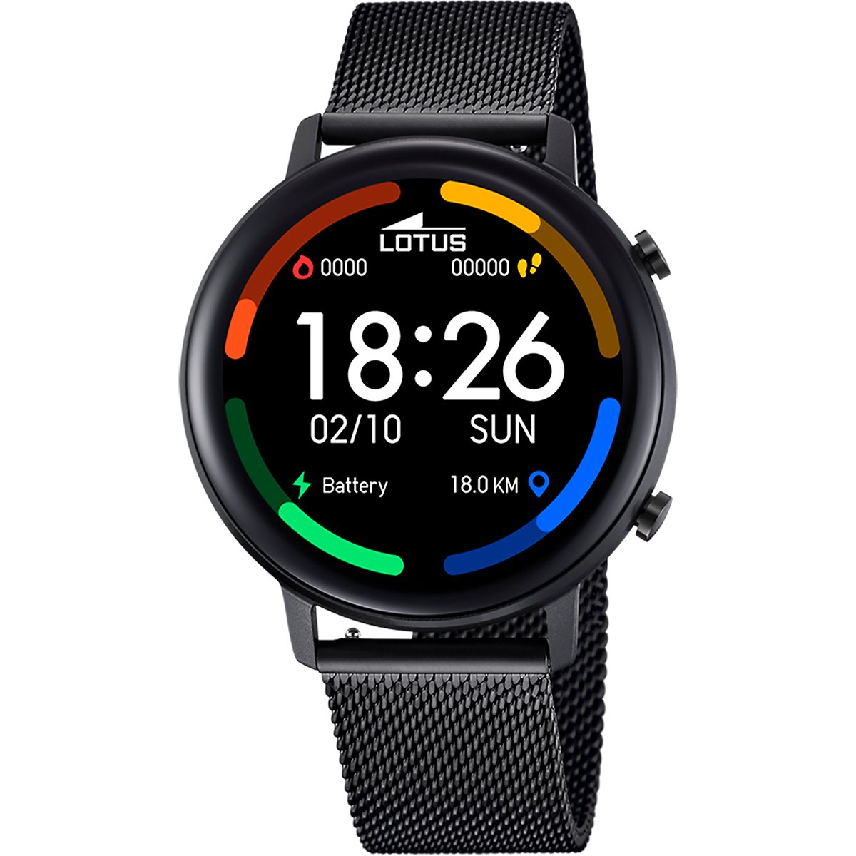 Montre connectée SMARTWATCH noir noir, LOTUS