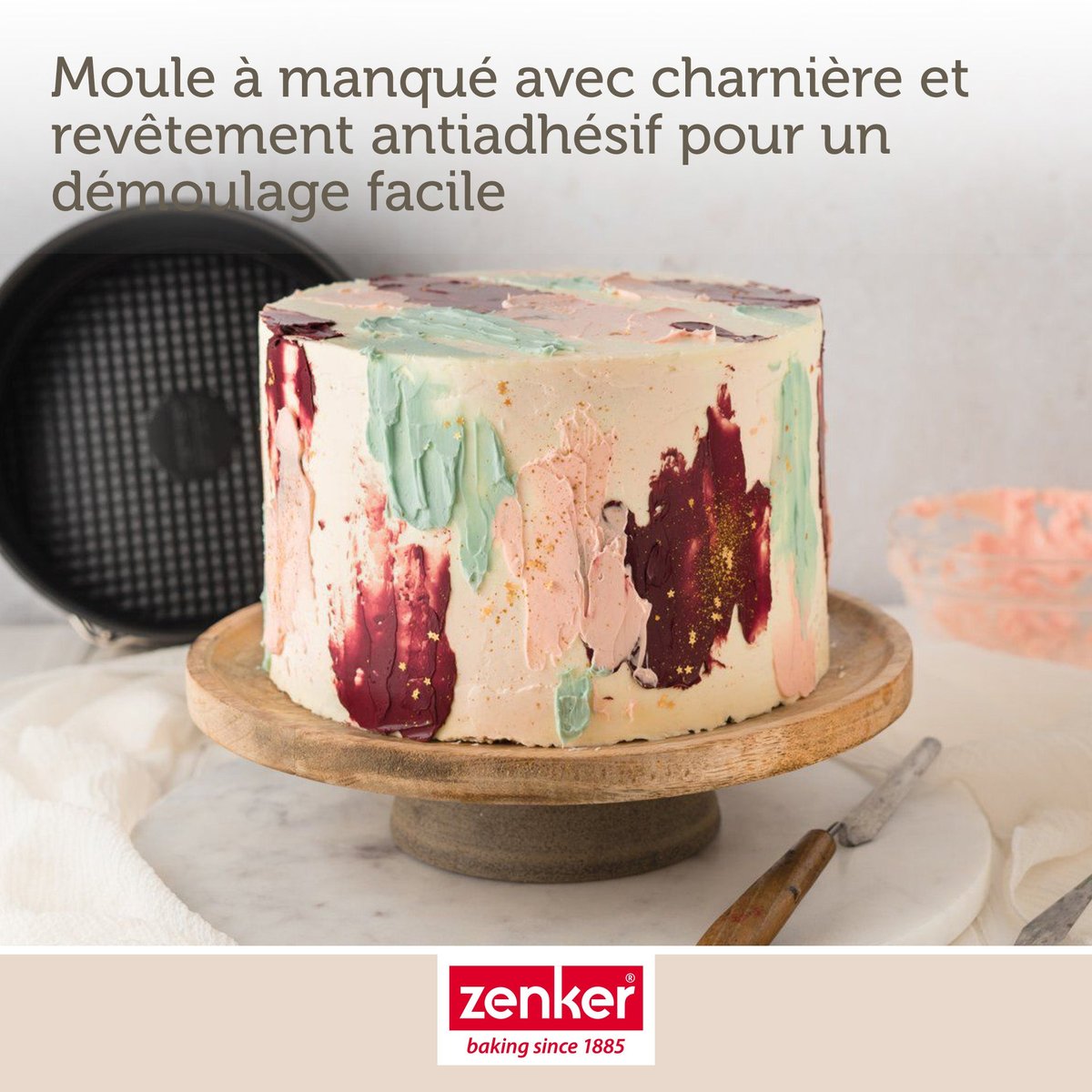 Moule à manqué à charnière BLACK METALLIC noir, ZENKER