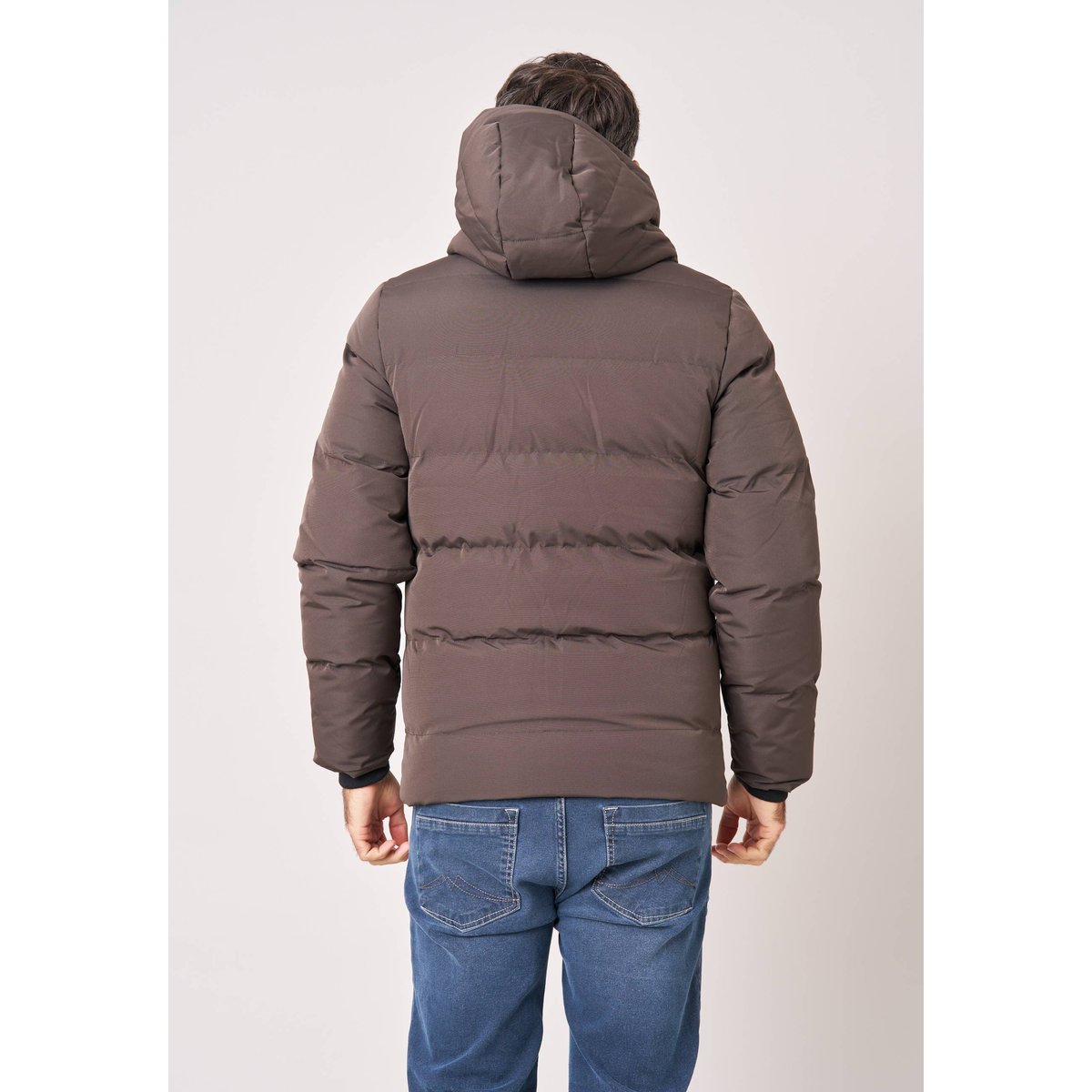Doudoune regular homme INTEREST espresso, DEELUXE