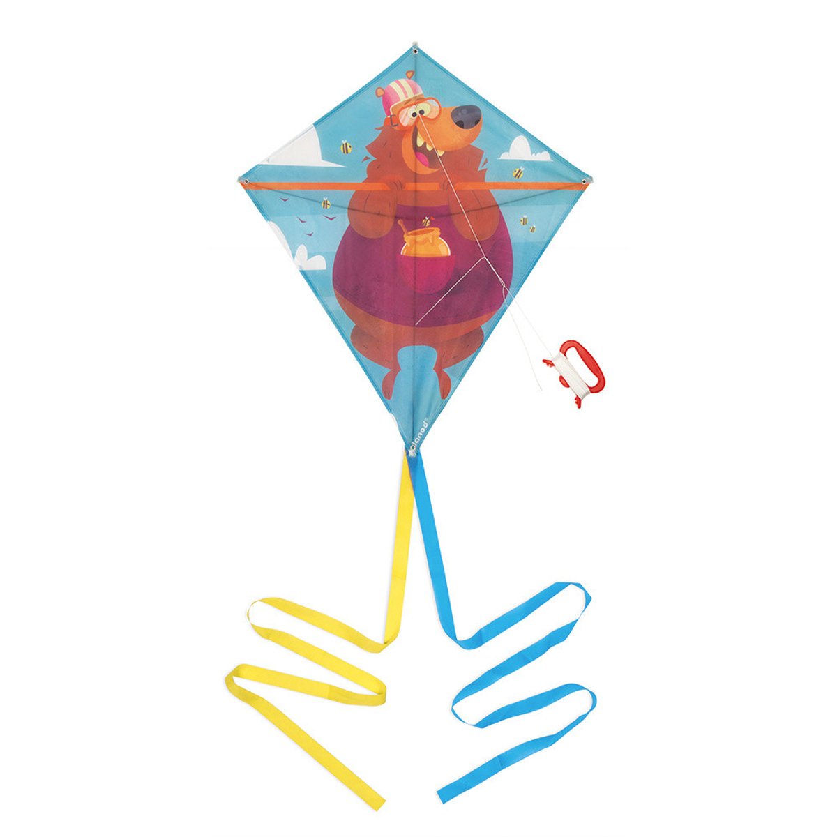 Cerf-volant Ours, Jeu De Plein Air multicolore, JANOD
