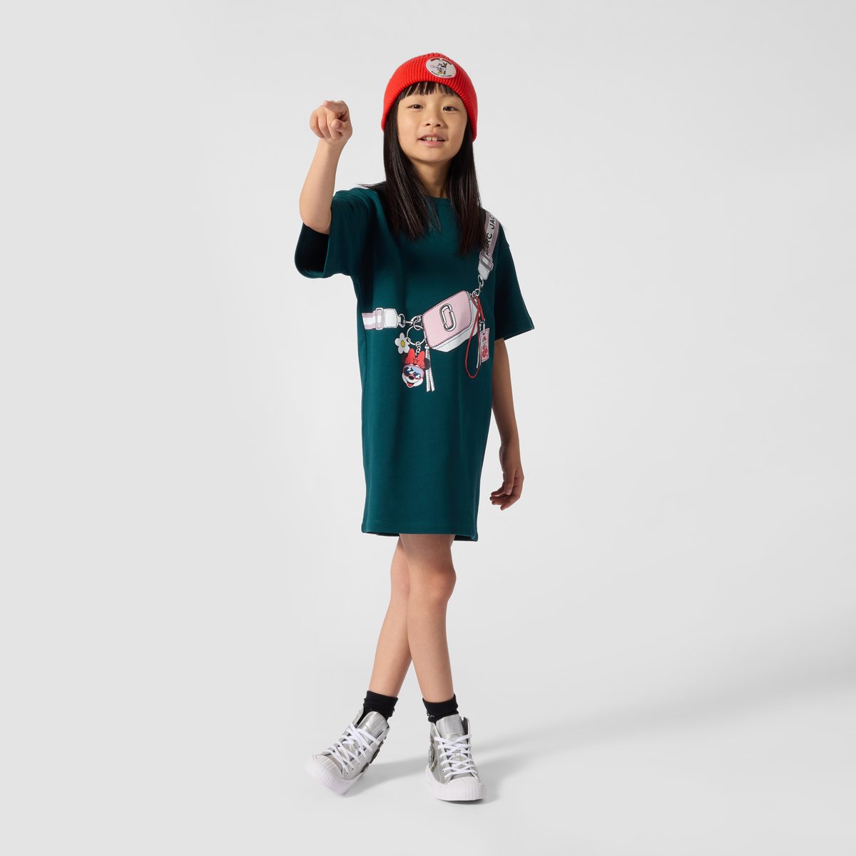 Bonnet en tricot red, MARC JACOBS