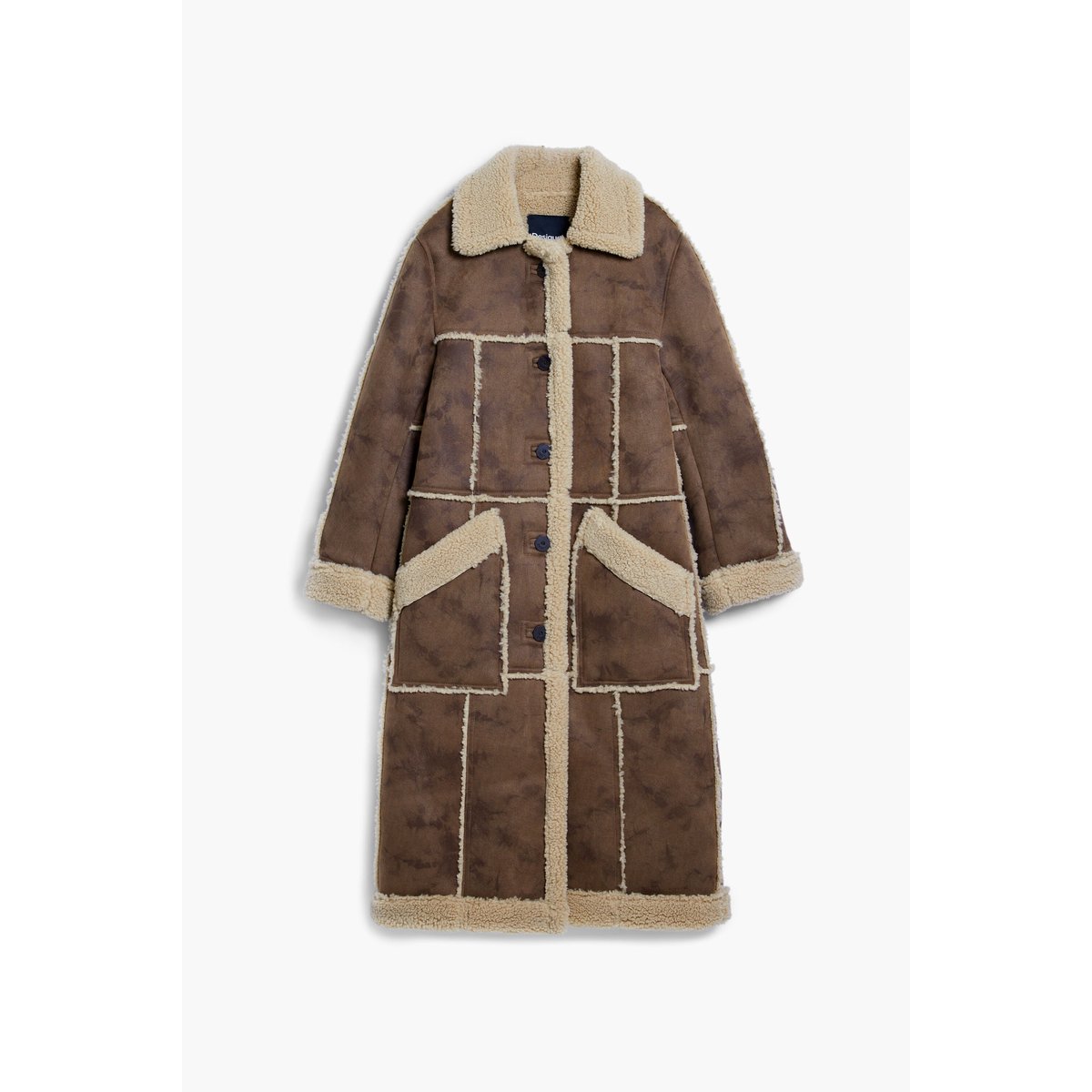 Manteau effet peau marron, DESIGUAL