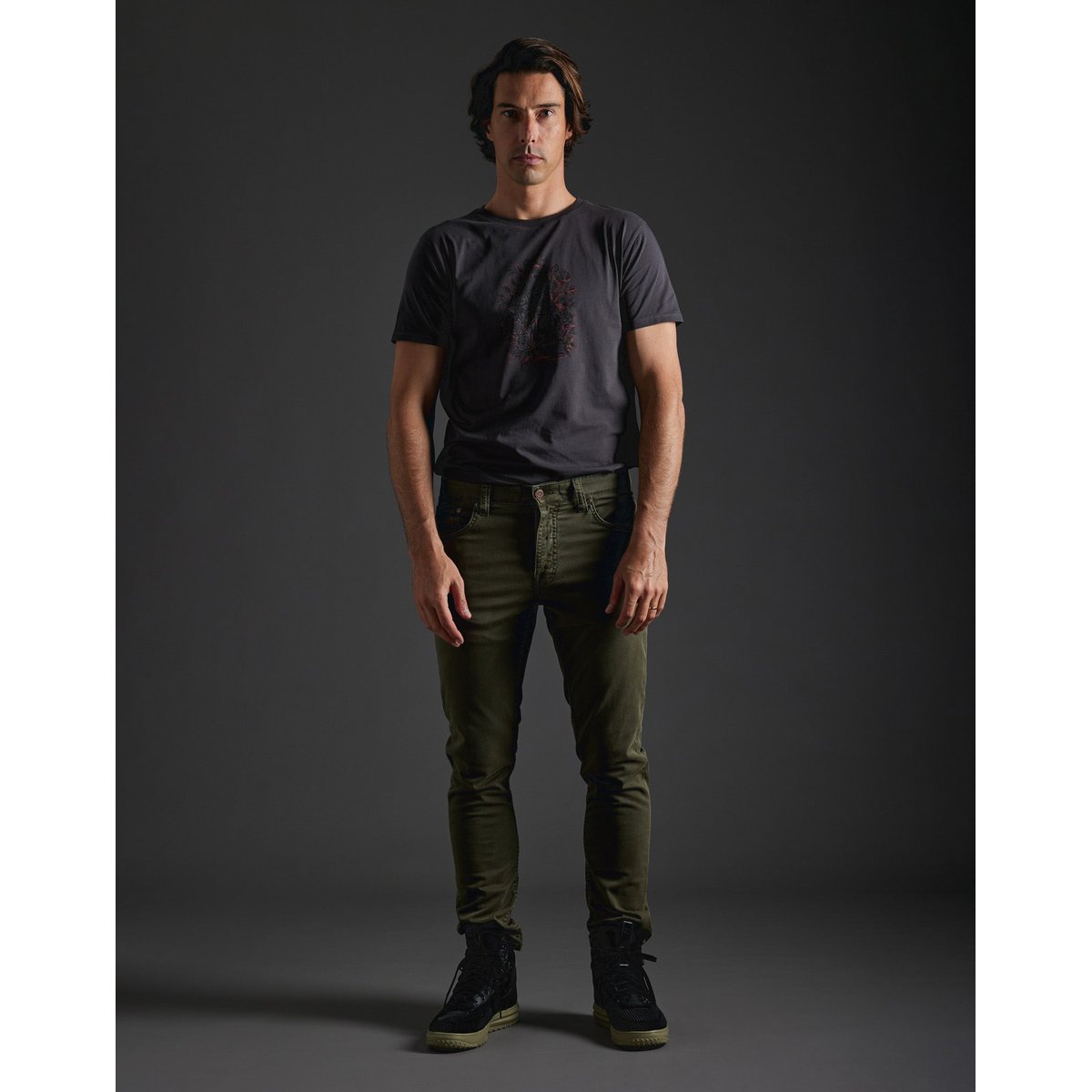 PANTALON REGULAR MAKI vert, PULLIN