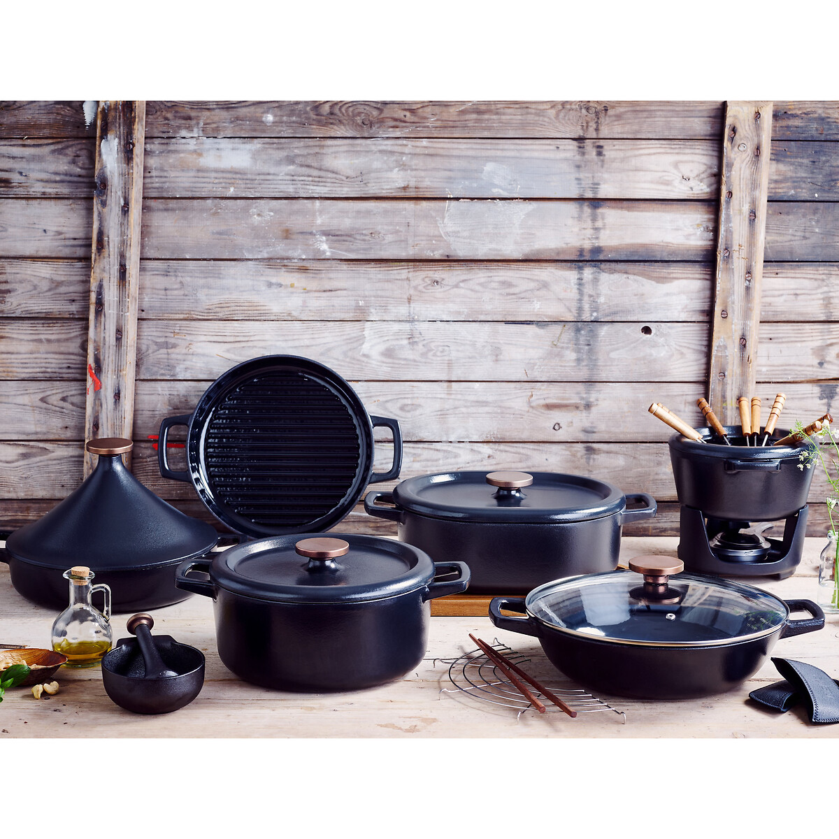 Nori Round Casserole Dish black, BEKA