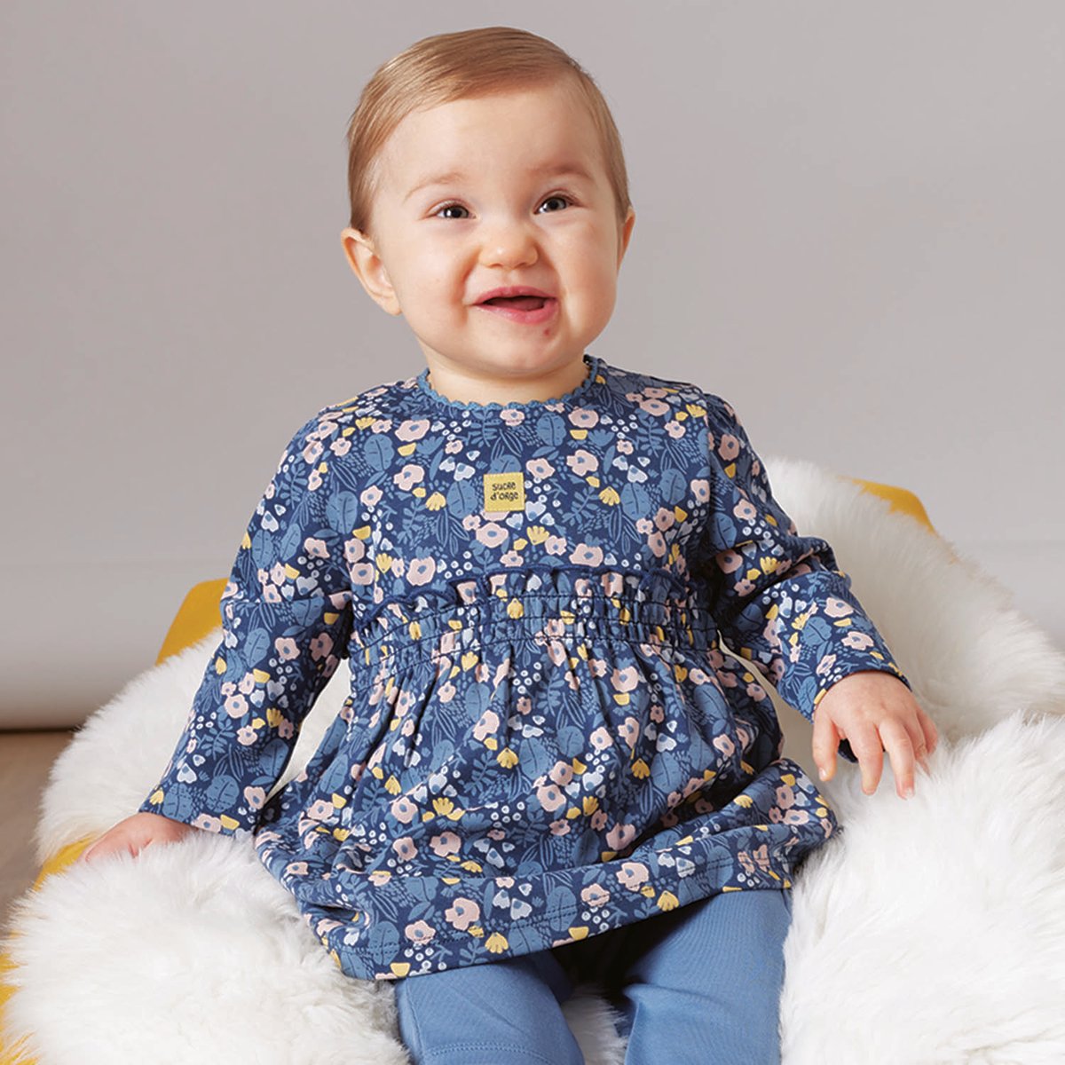 Combirobe magali maille naissance blanc, SUCRE D'ORGE