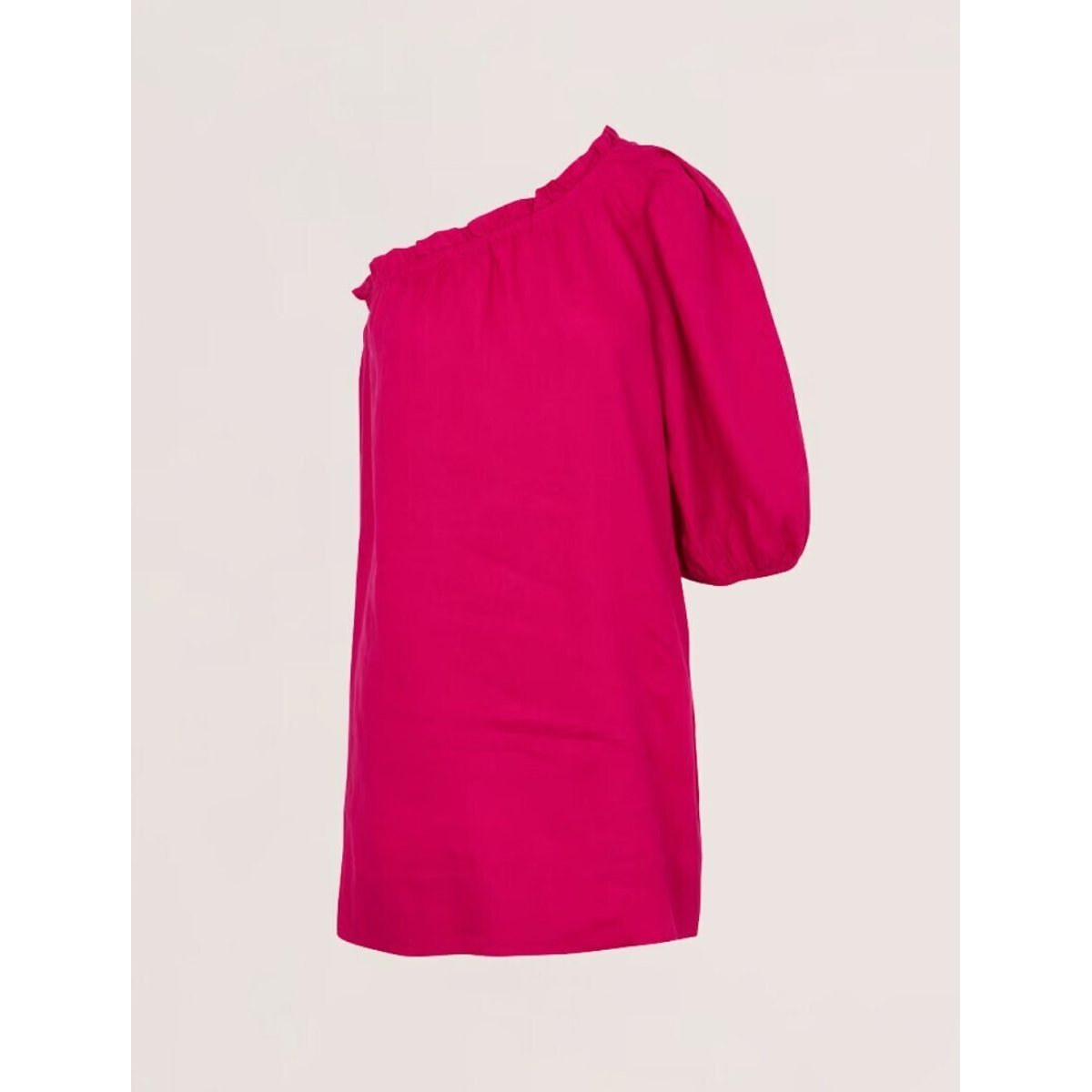 Robe asymétrique courte, ESTRELLA rose fuchsia, DES PETITS HAUTS