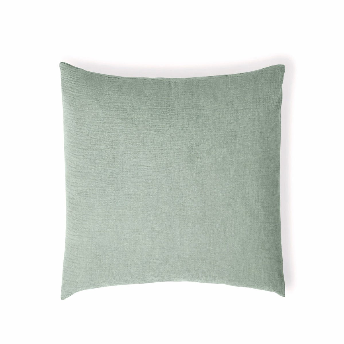 Parure + taies 65x65 gaze de coton ALMA Made in Europe vert céladon, FEBRONIE