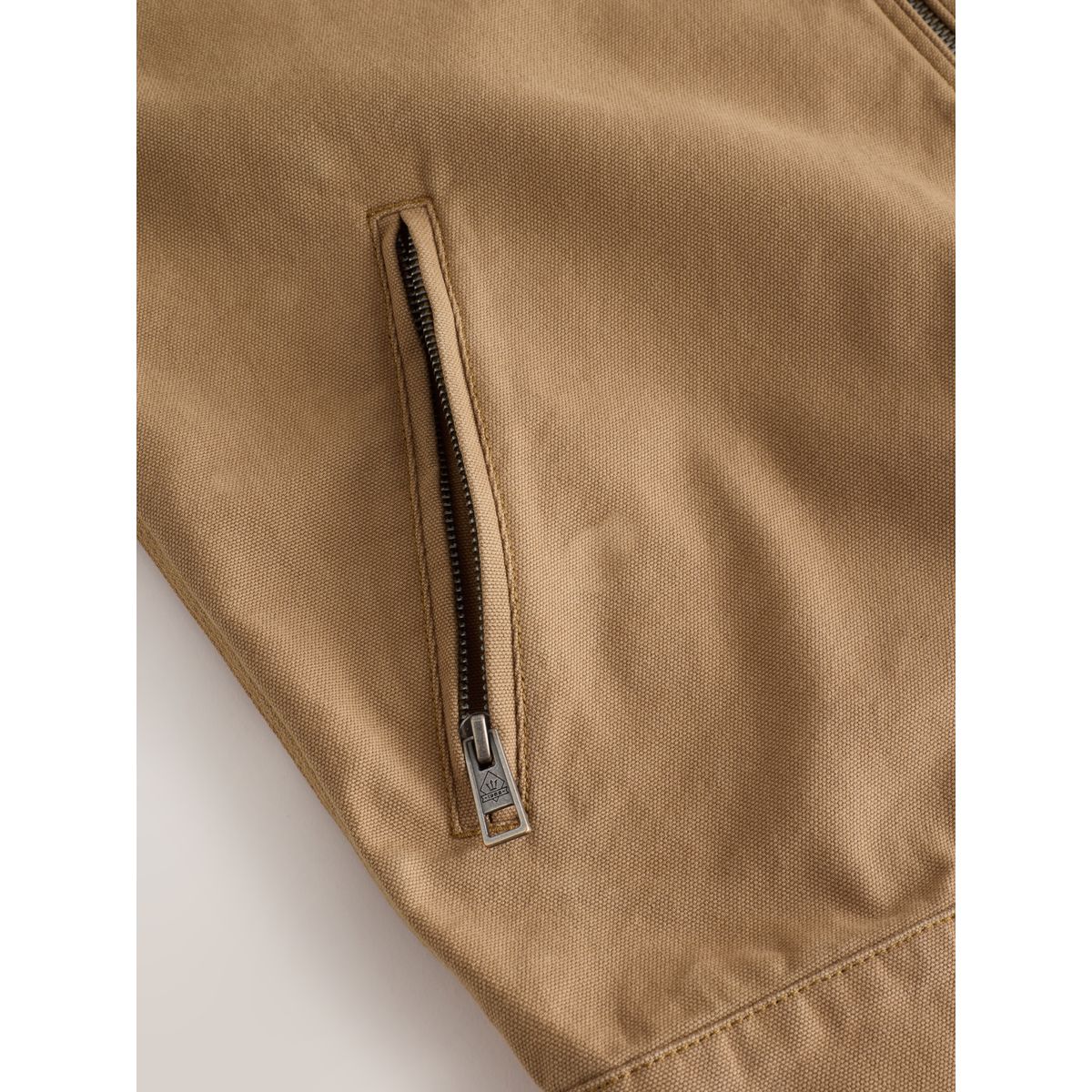 Veste en toile avec col velours côtelé marron fauve, NEXT