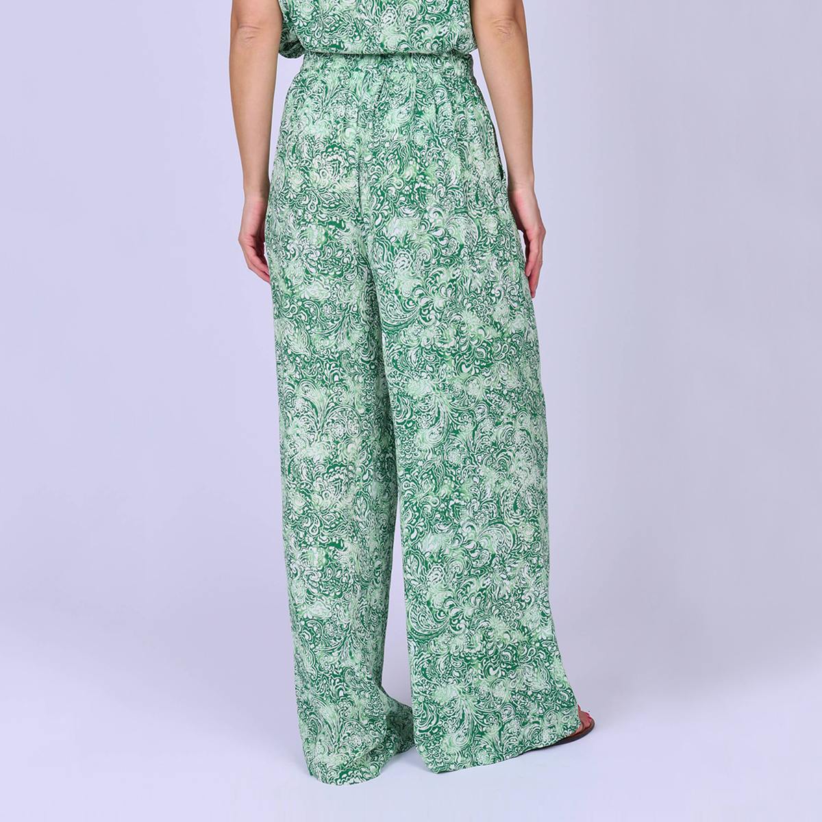 Pantalon large Gennie vert, MISE AU GREEN