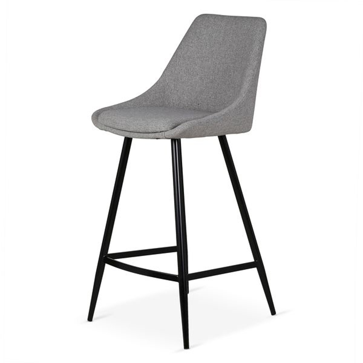 Chaise snack velours verte foncée gris clair, ZAGO