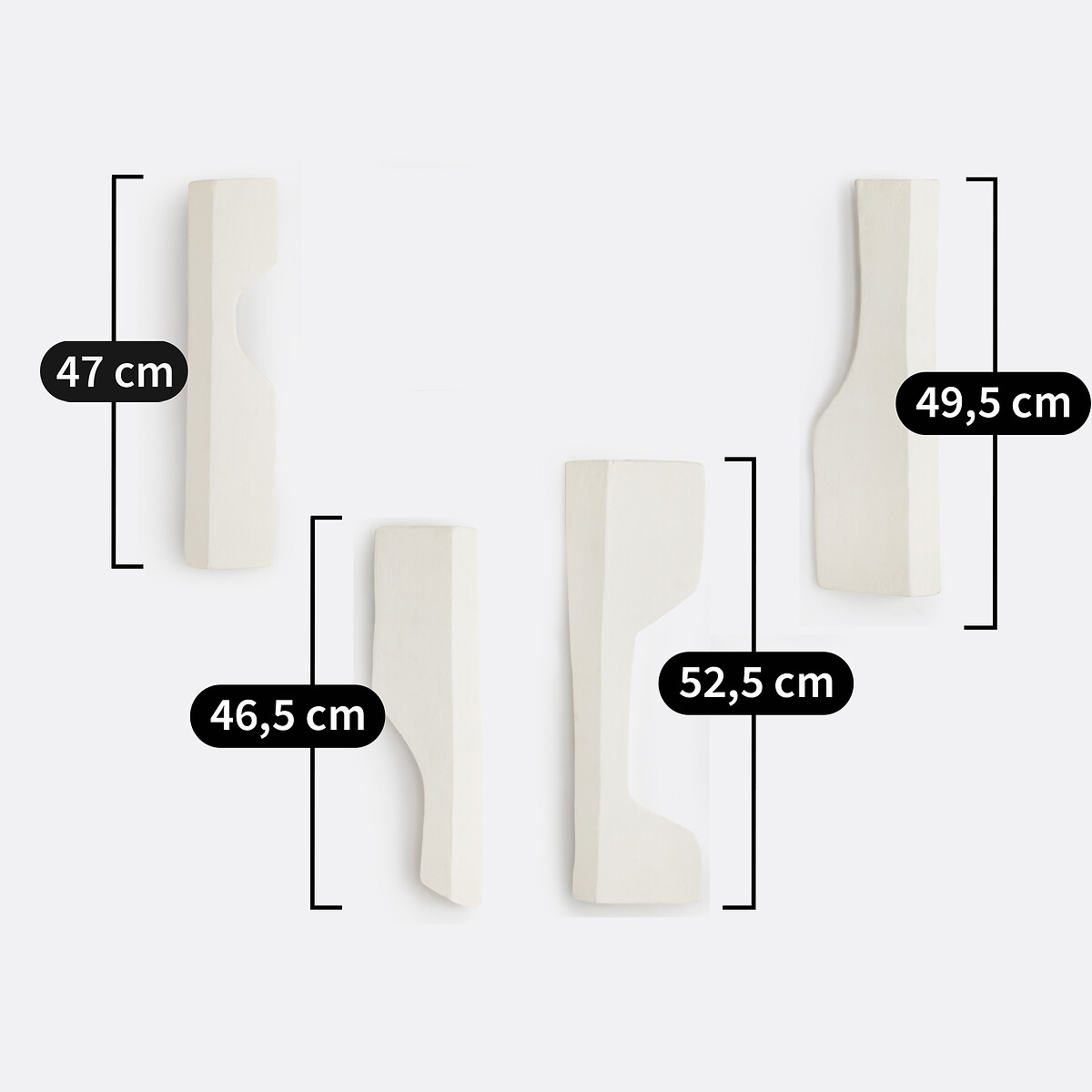 Set of 4 Synka 3D Wall Decorations ecru , LA REDOUTE INTERIEURS