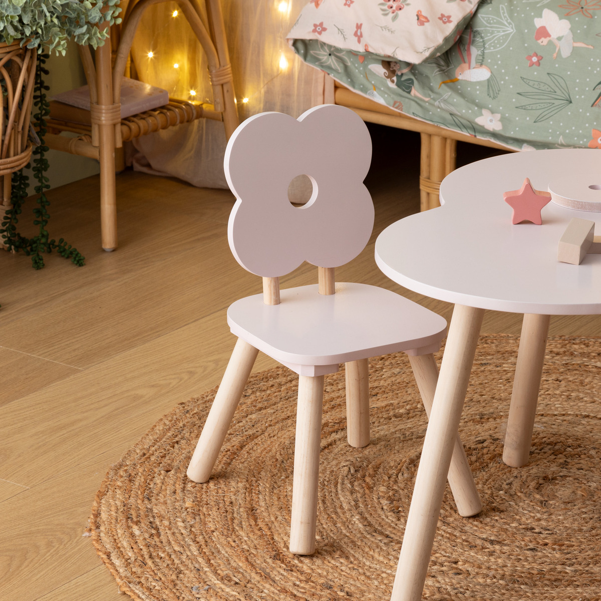 Chaise enfant DOUCEUR rose, ATMOSPHERA FOR KIDS