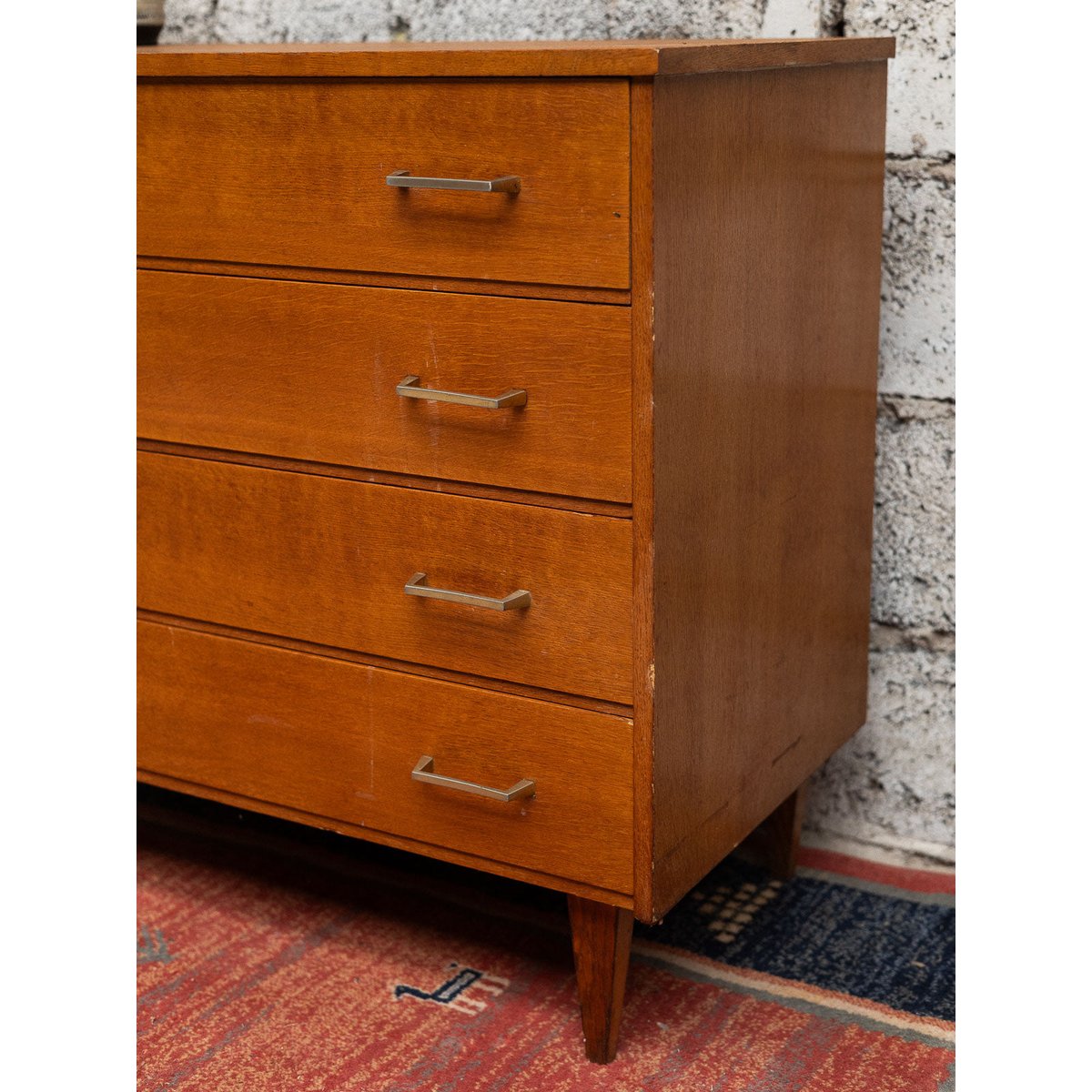Jolie commode scandinave Olga N°669 - Bon état marron, DEBONGOUT