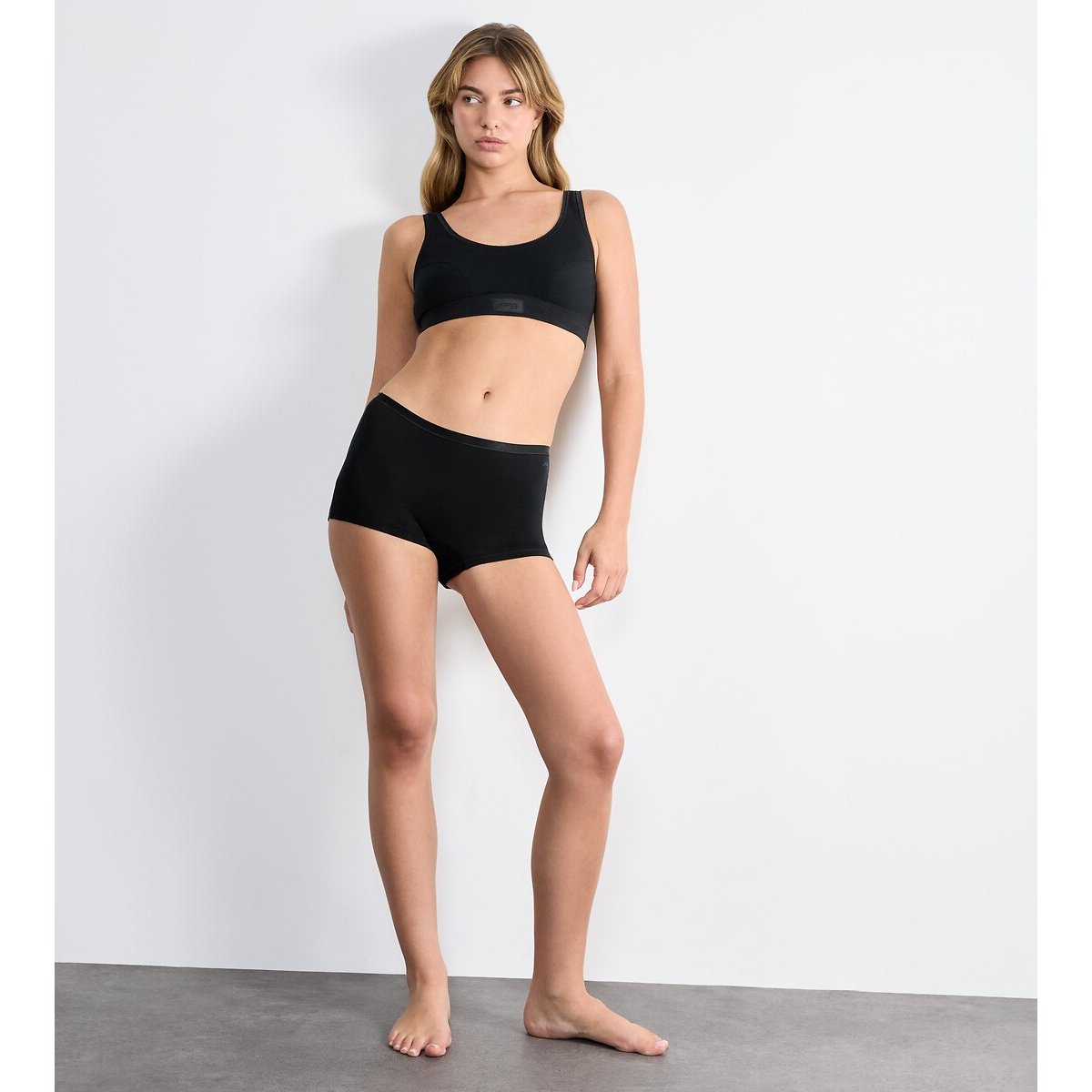 Set van 3 - GO DAILY COTTON boxershorts zwart, SLOGGI
