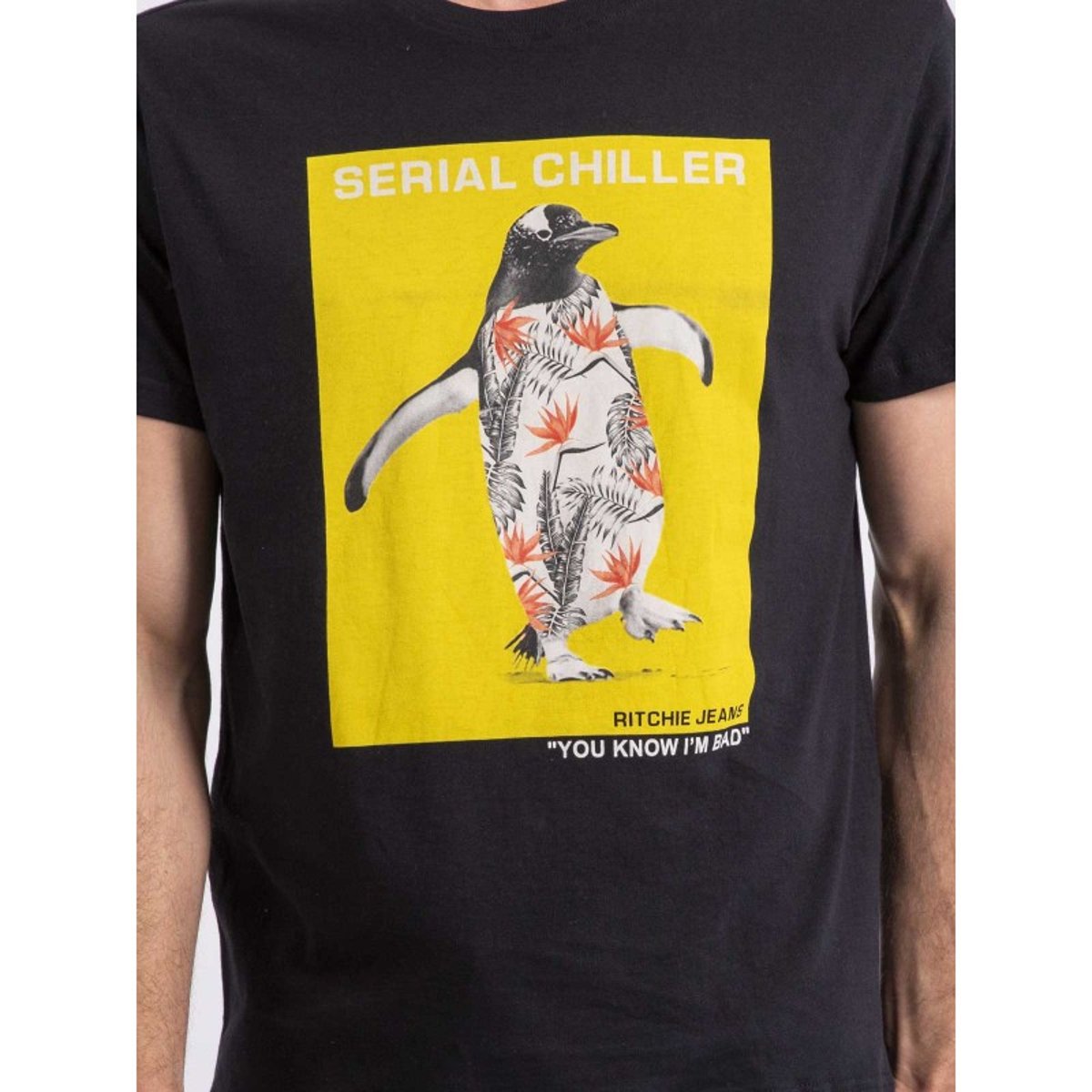 T-shirt Col Rond Niralvino noir, RITCHIE