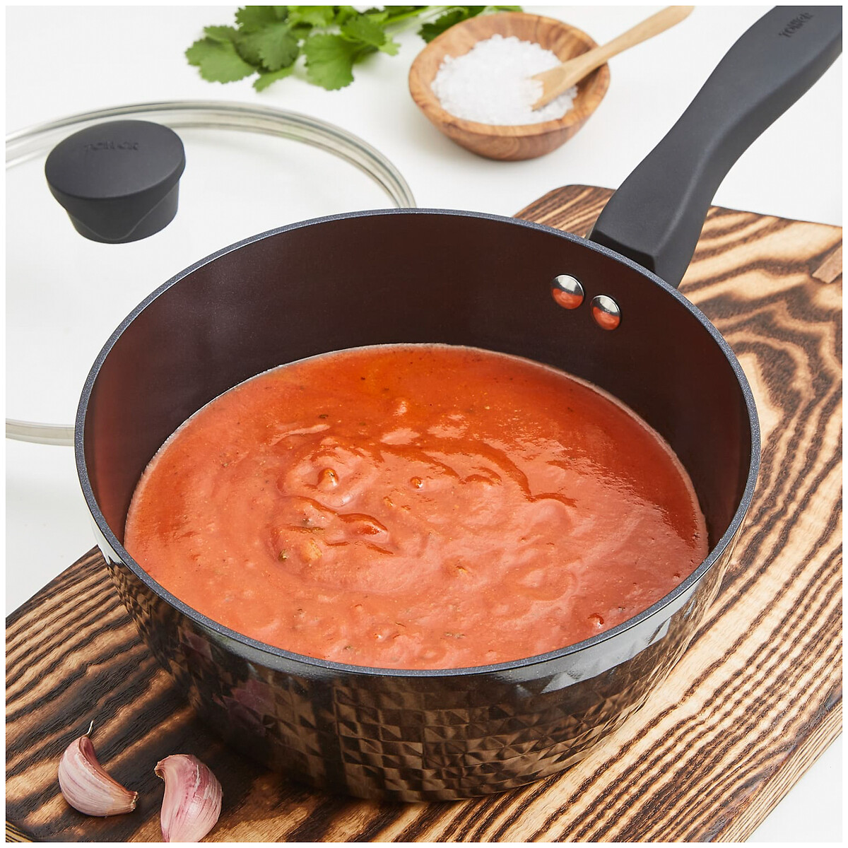 3-Piece Diamo 18/20/22cm Saucepan Set with Black Diamond coating black, TOWER