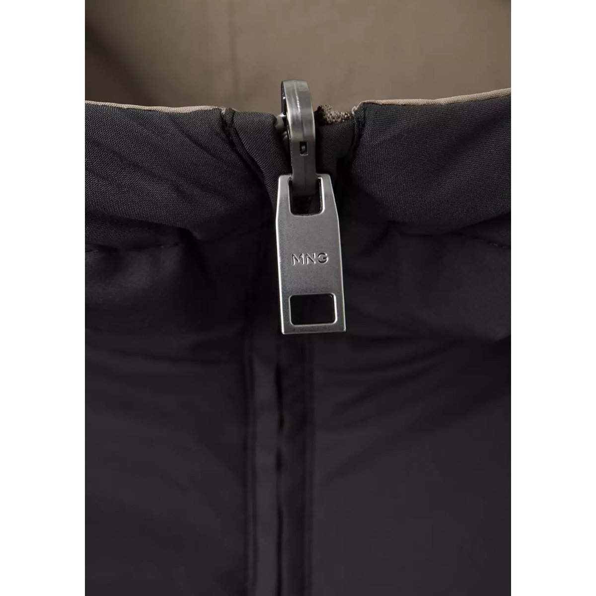Veste matelassée déperlante et réversible noir, MANGO MAN