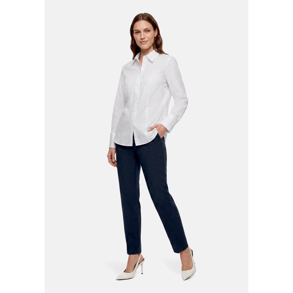 Pantalon business à plis repassés dark sky, BETTY BARCLAY
