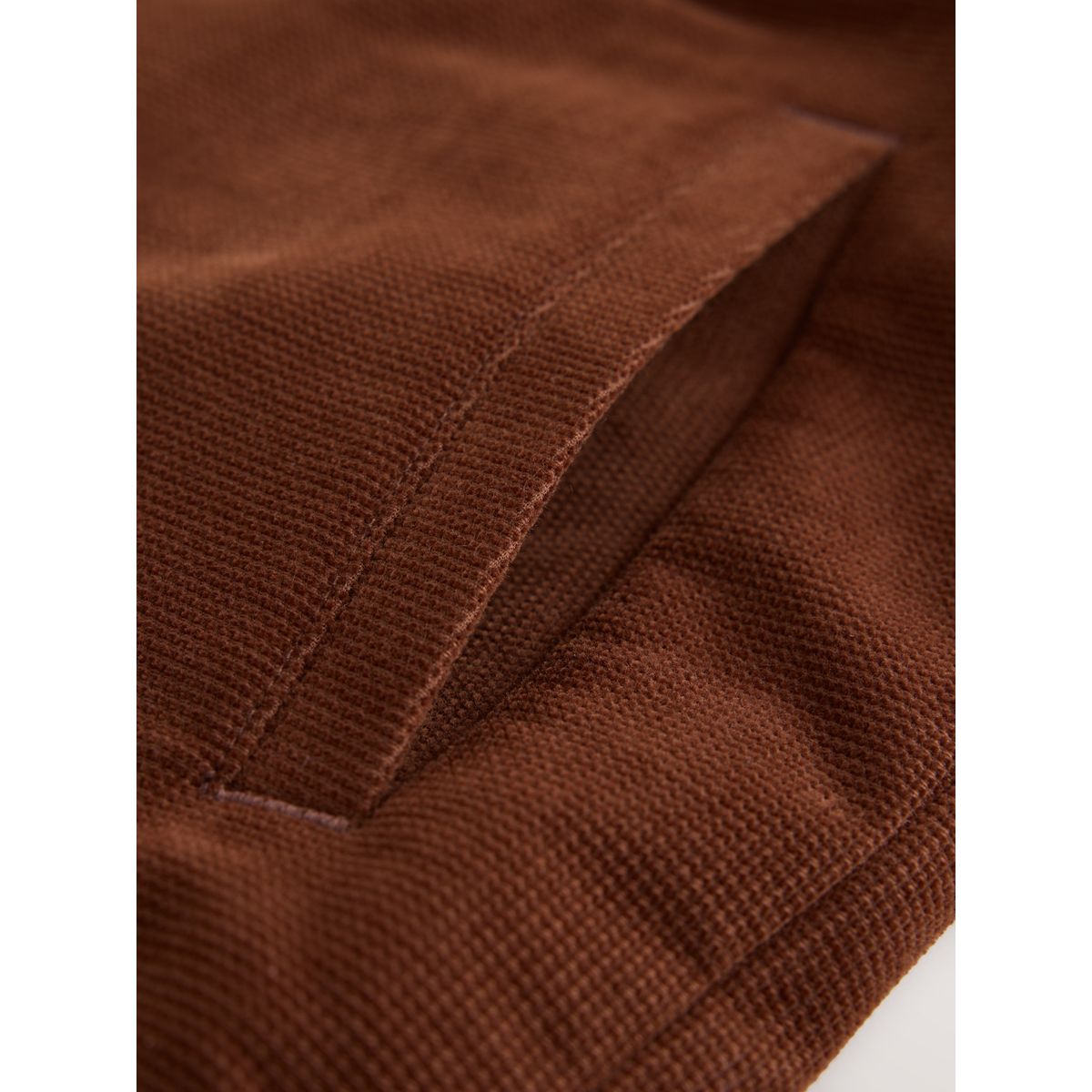Veste-chemise à deux poches en velours côtelé marron fauve, NEXT
