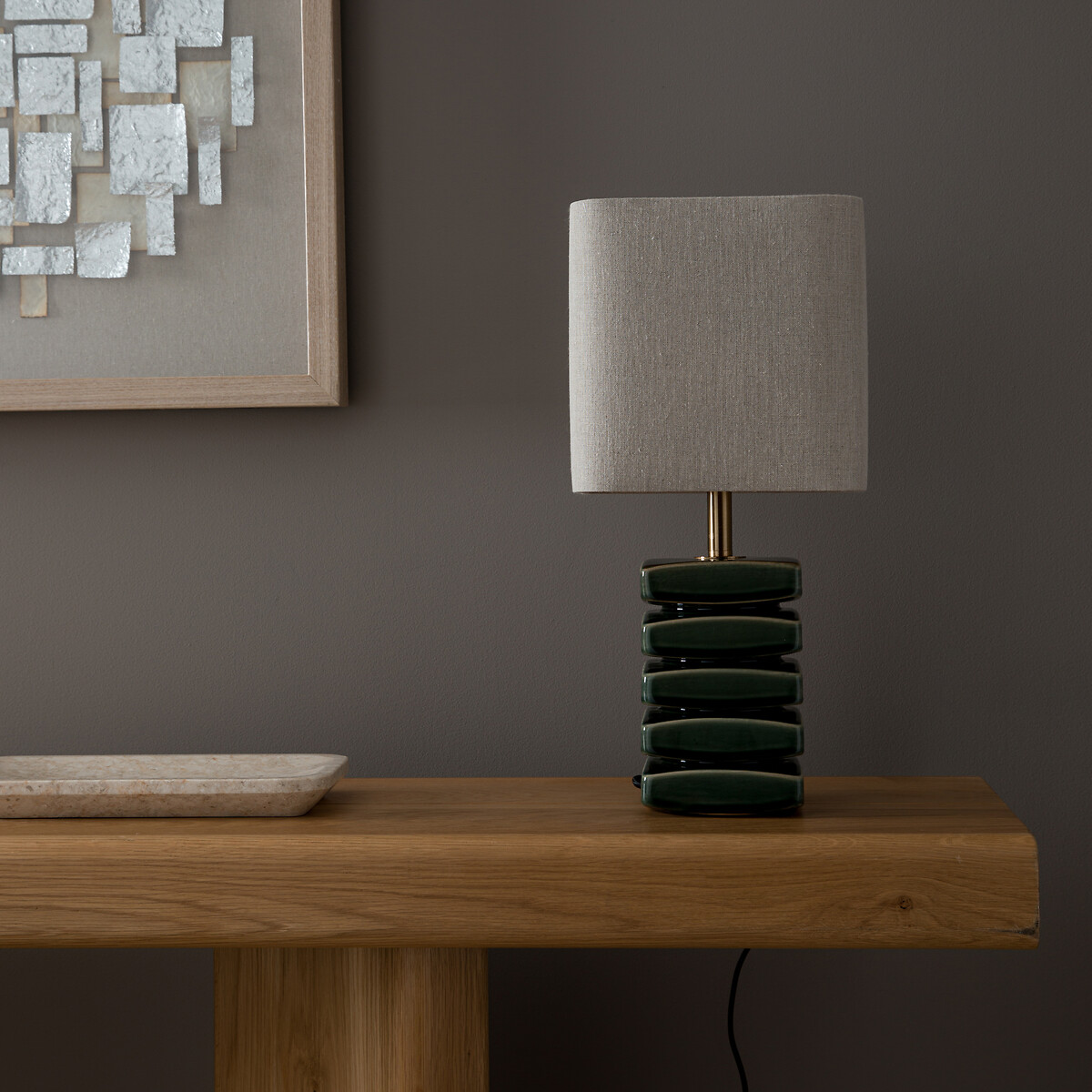 Lampe céramique, Piettato vert cèdre, AM.PM