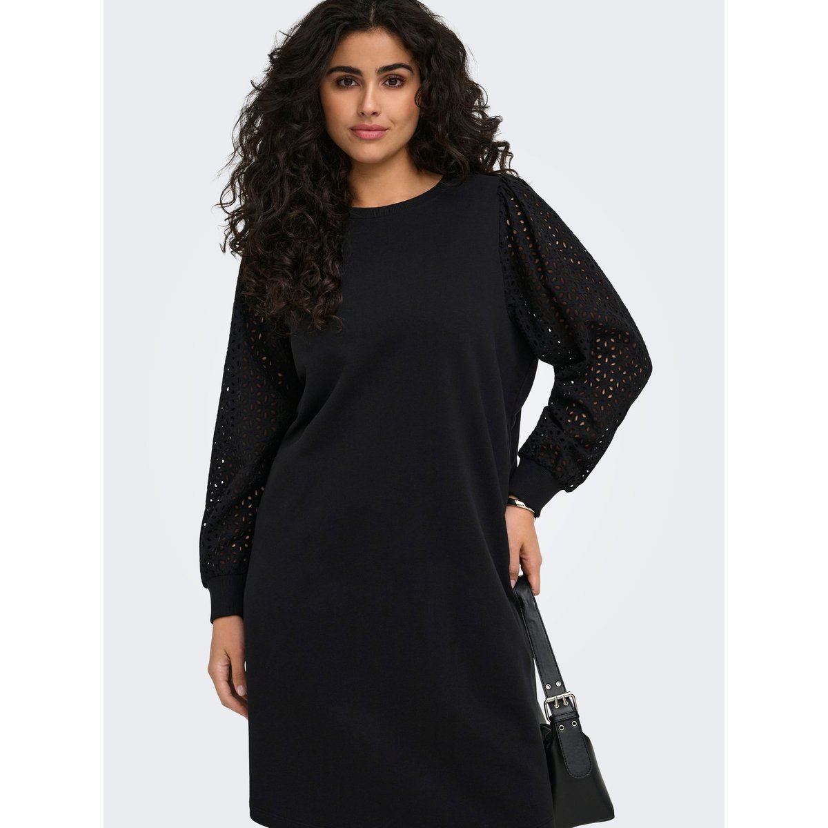 Robe Molletonnée black 1, ONLY CARMAKOMA