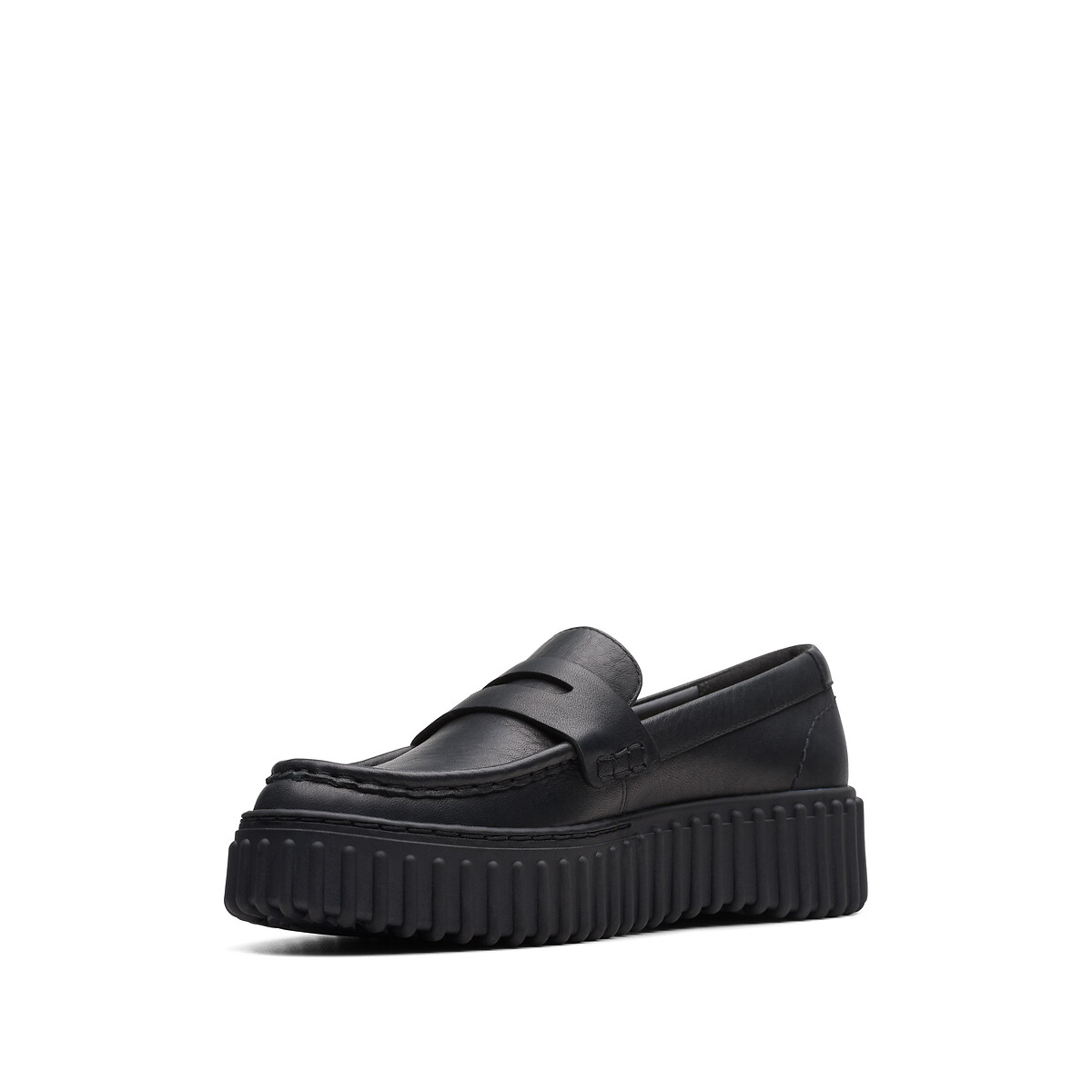 Mocassins en cuir Torhill Penny noir, CLARKS