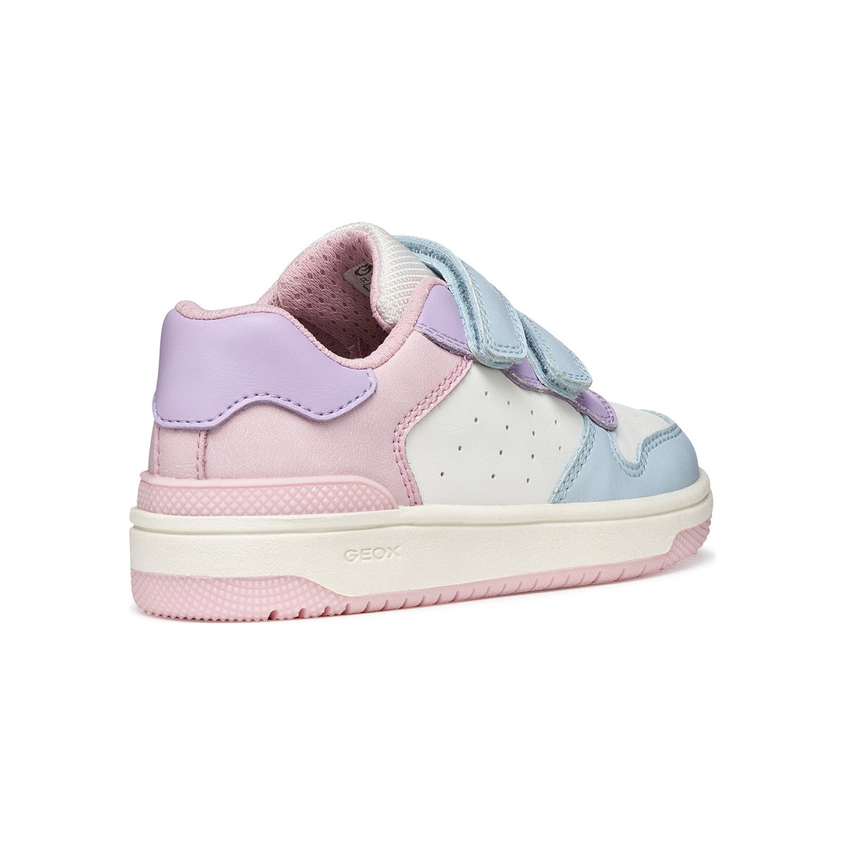 Baskets respirantes à velcro Washiba bleu ciel clair/lilas clair, GEOX