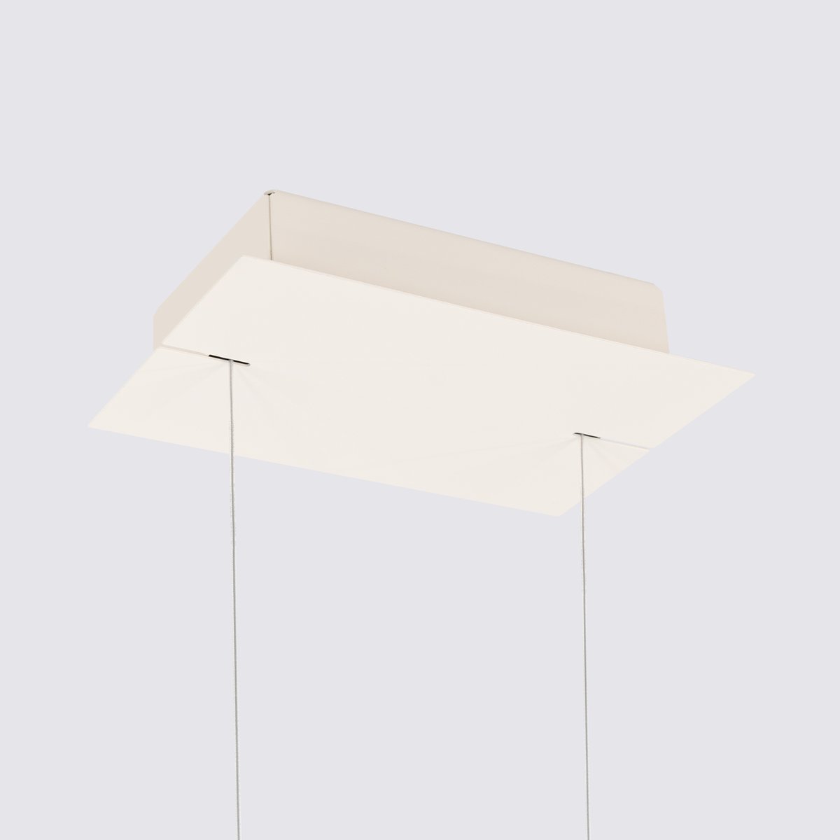 Suspension Aluminium Beige LED 1 Rio beige, EDEN
