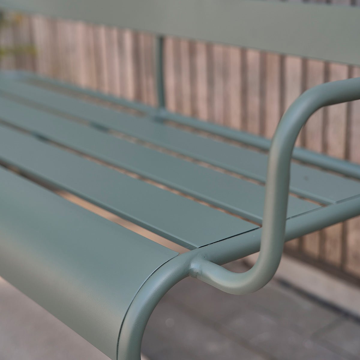 Banc de jardin en aluminium 2 places  ZÉPHIR vert, BERAH GETAH