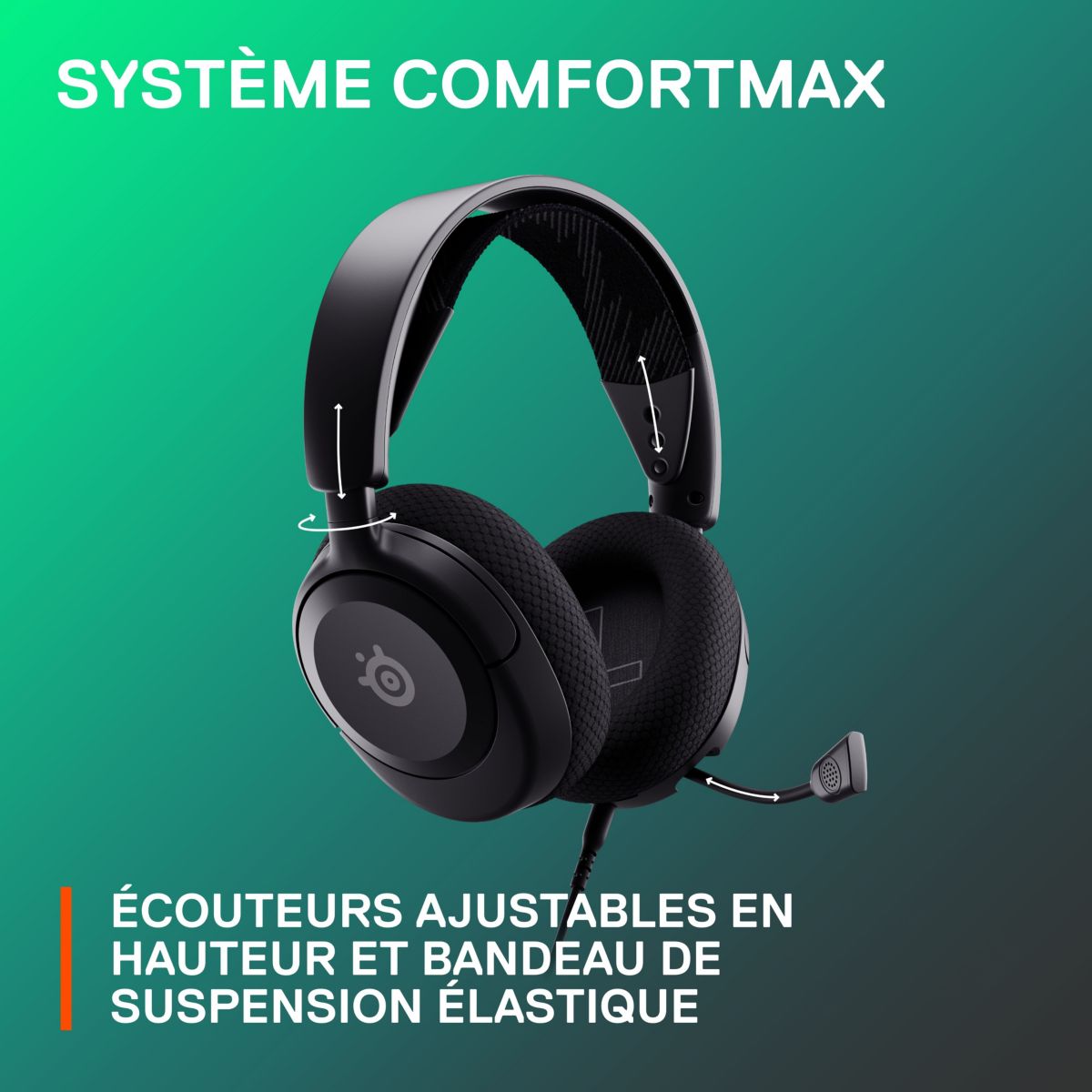 Casque gamer Arctis Nova 1 Noir noir, STEELSERIES