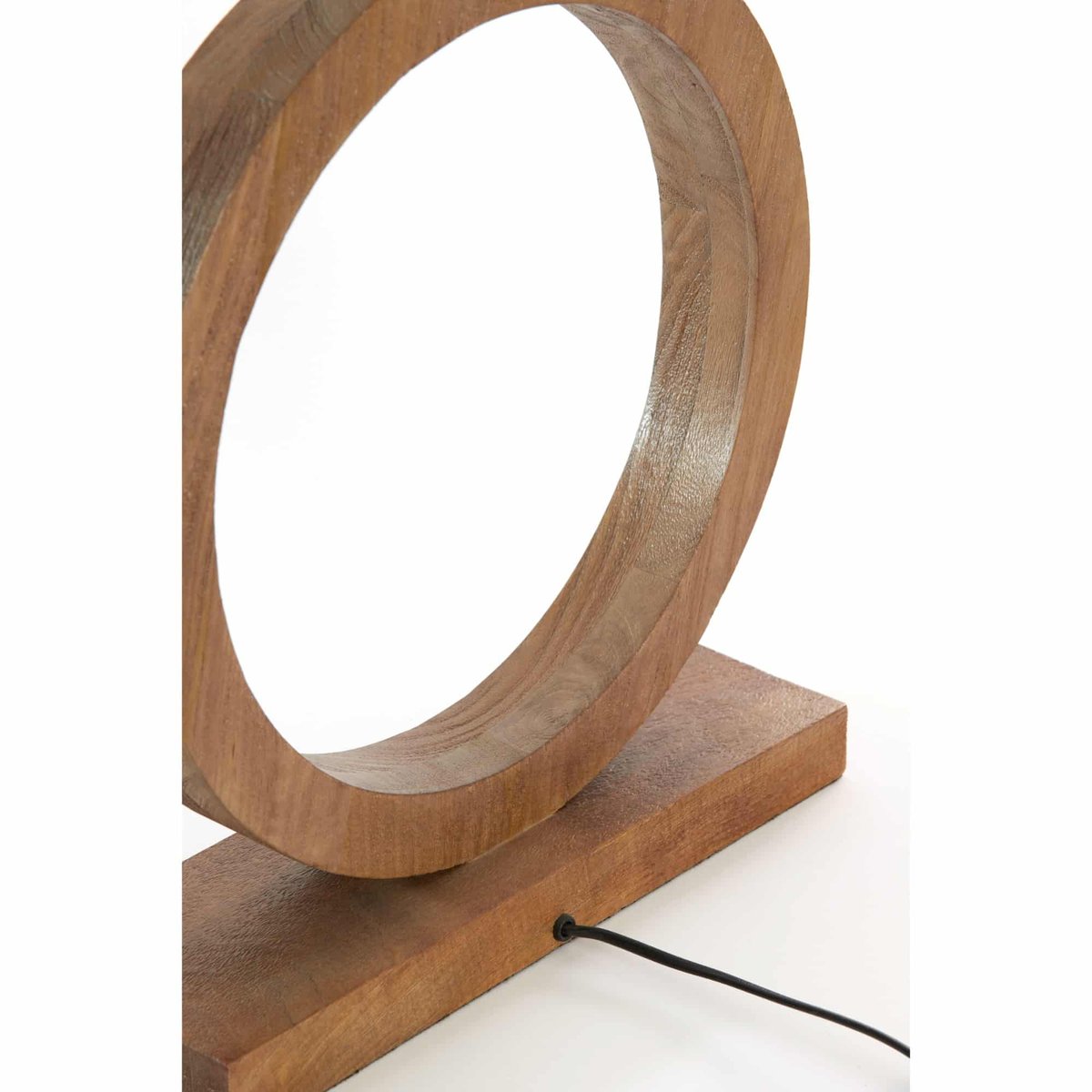 Base De La Lampe Bois TINAR marron, LIGHT & LIVING