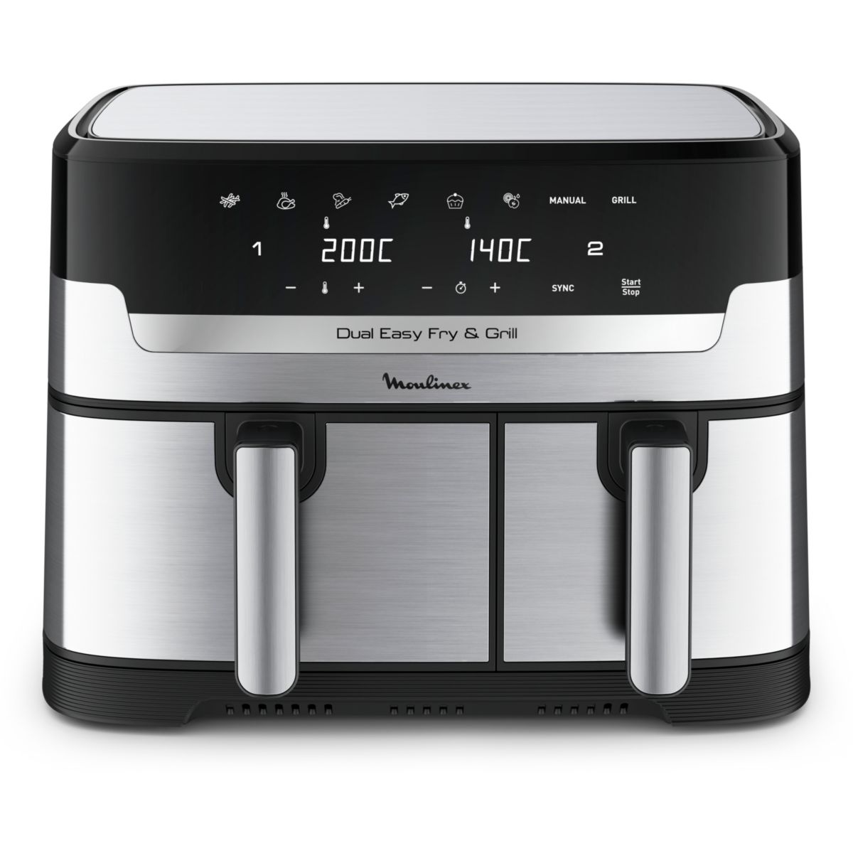 Friteuse sans huile Easy Fry and Grill Dual XXL 8,3L  EZ905D20 couleur unique, MOULINEX