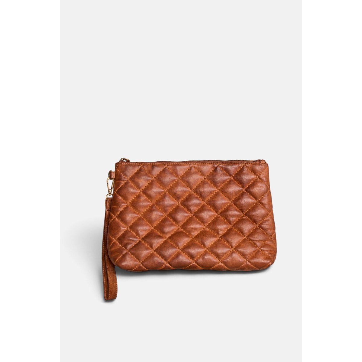 Pochette 100% cuir VIVIEN marron, Maison 123