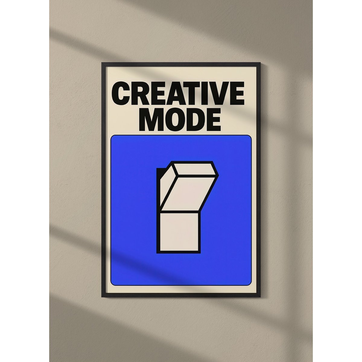 Affiche Creative mode blanc, L'AFFICHERIE
