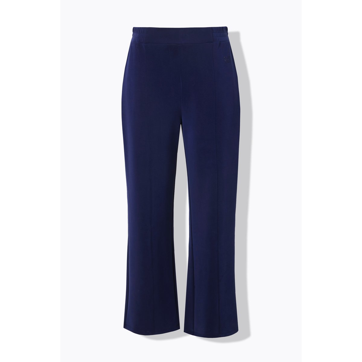 Pantalon en molleton, jambe large et droite marine, ULLA POPKEN