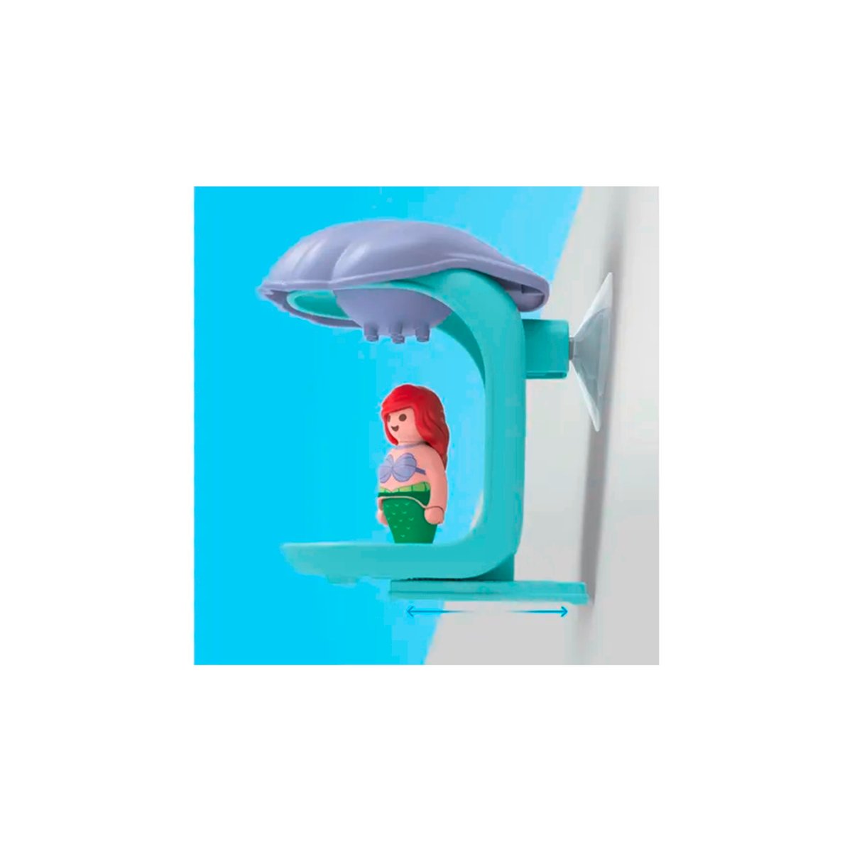 Junior et Disney Ariel avec coquillage de bain multicolore, PLAYMOBIL