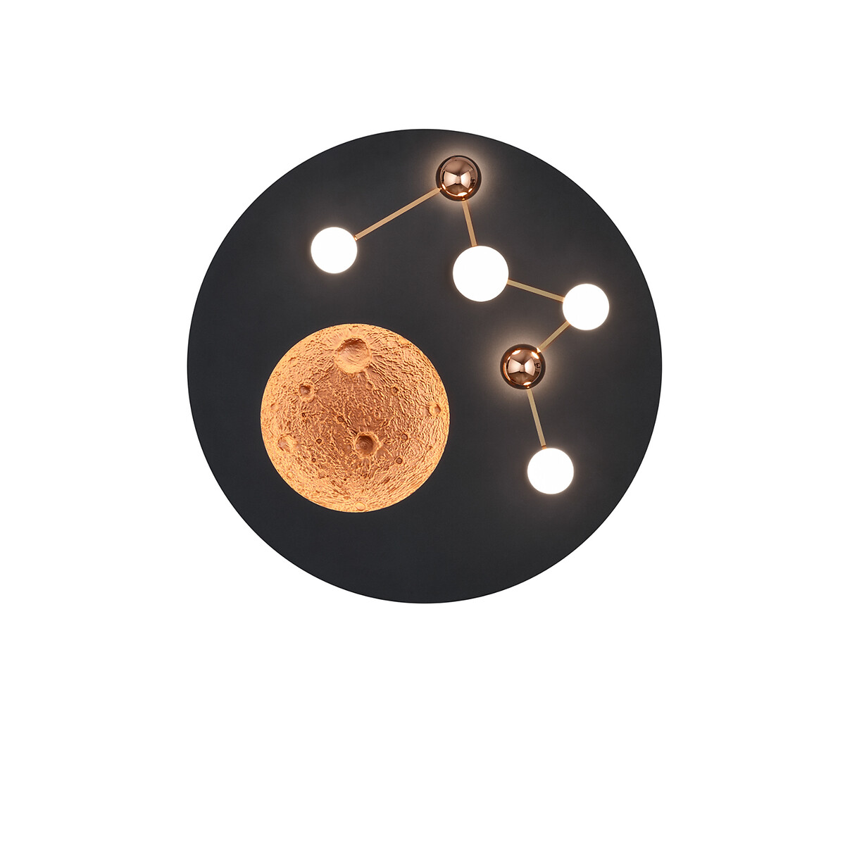 Candeeiro de teto Zodiac, TRIO Lighting preto , TRIO LIGHTING