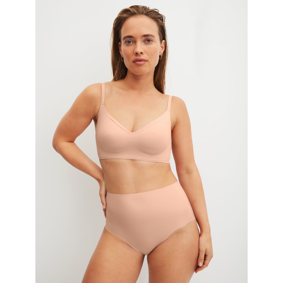 Slip taille haute Modal NATURAL SKIN rose teint, CALIDA