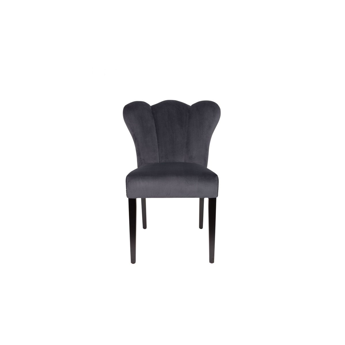Chaise design en tissu, FAYE gris, BOITE A DESIGN