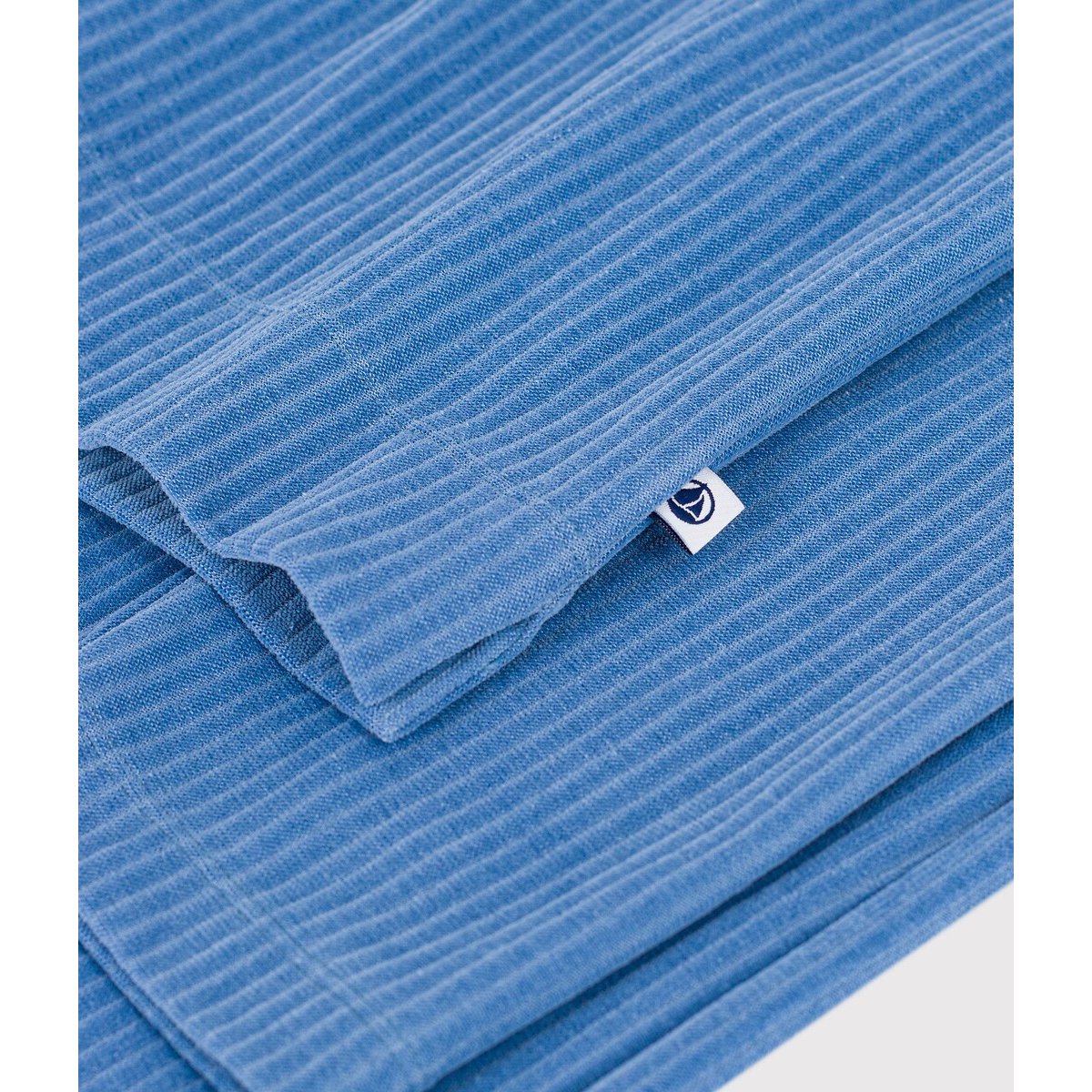 Pyjama aus Cordsamt blau, PETIT BATEAU