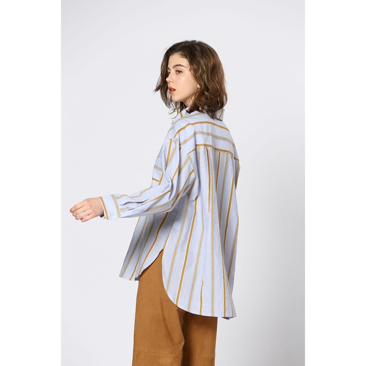 Striped Blouse blue stripes, SEE U SOON