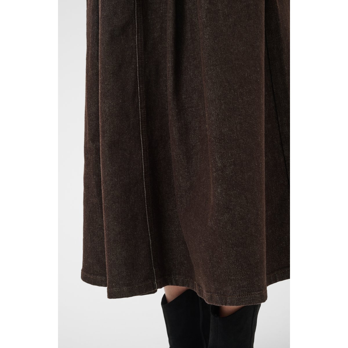 Jupe casual marron java, CREAM