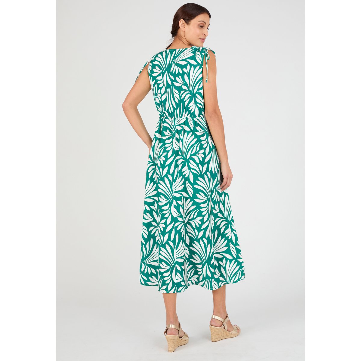 Robe longue sans manches Climatyl vert feuillage, DAMART