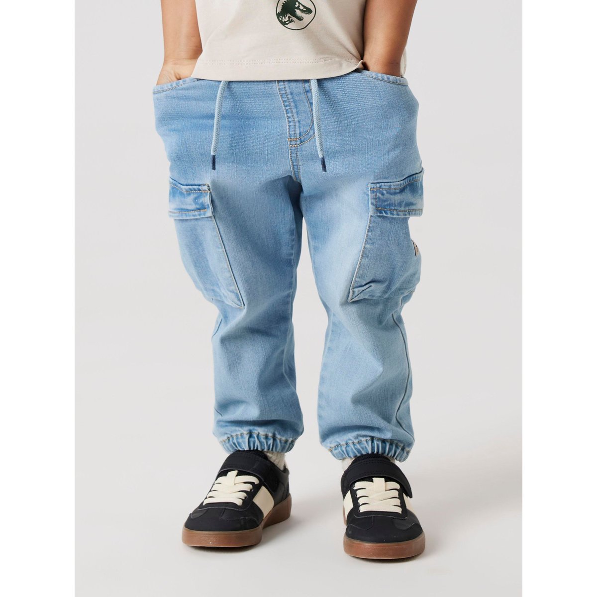 Jean Cargo medium blue denim, NAME IT