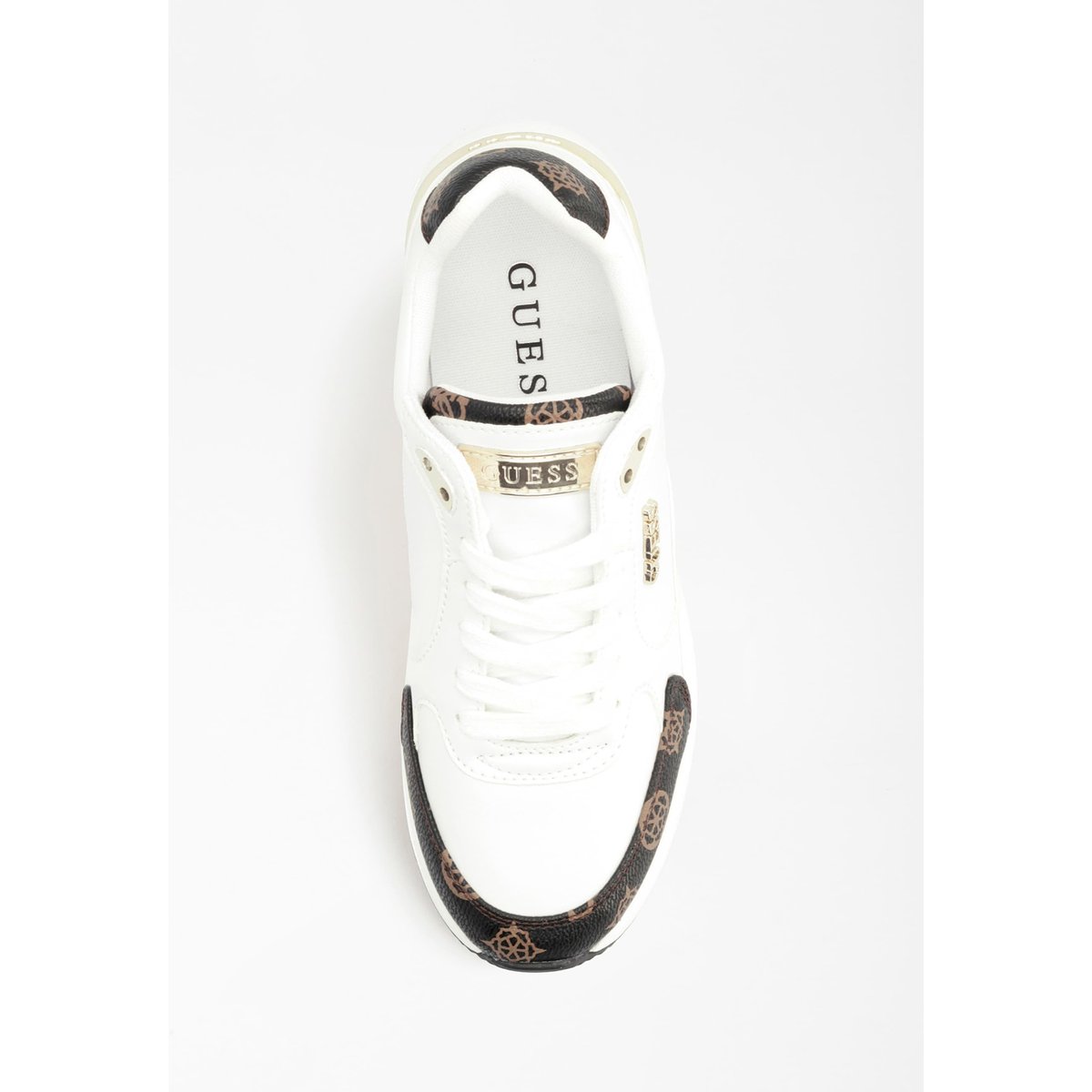 GUESS BASKETS MOXEA LOGO 4G PEONY blanc multi, GUESS